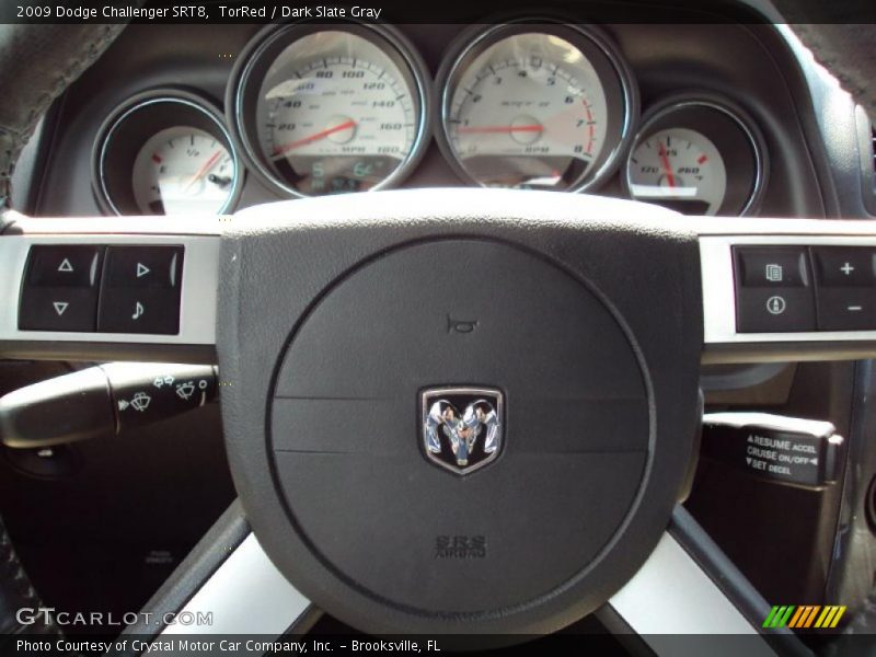 TorRed / Dark Slate Gray 2009 Dodge Challenger SRT8