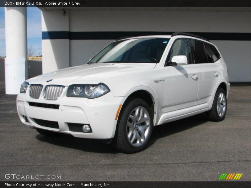 Alpine White / Grey 2007 BMW X3 3.0si