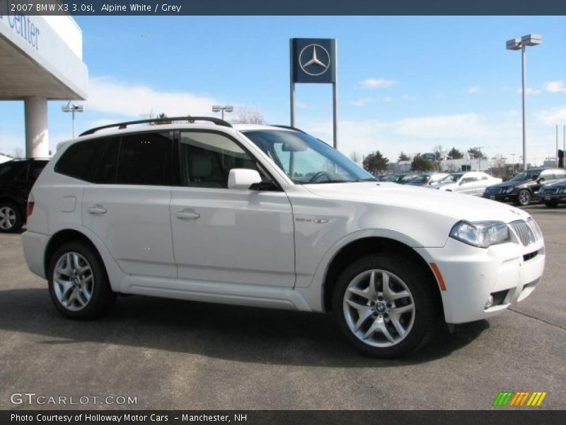 Alpine White / Grey 2007 BMW X3 3.0si