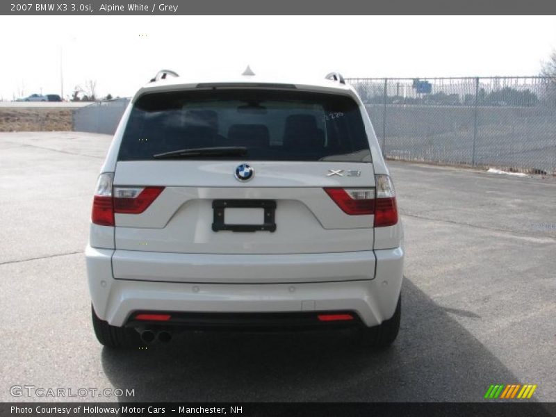 Alpine White / Grey 2007 BMW X3 3.0si