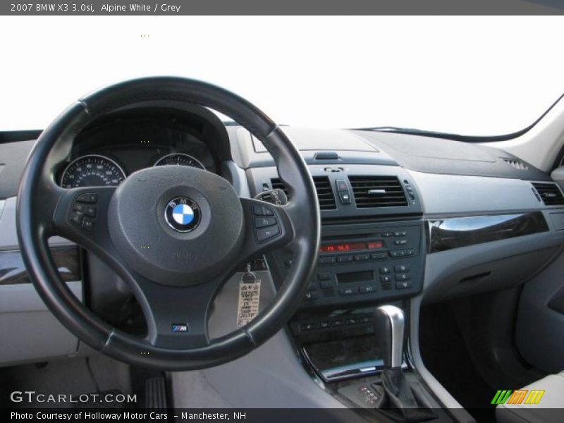 Alpine White / Grey 2007 BMW X3 3.0si
