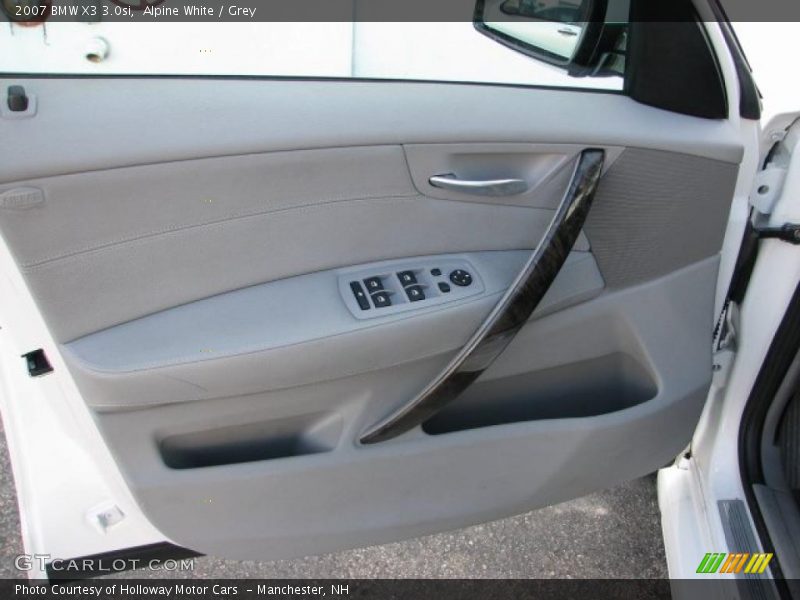 Alpine White / Grey 2007 BMW X3 3.0si