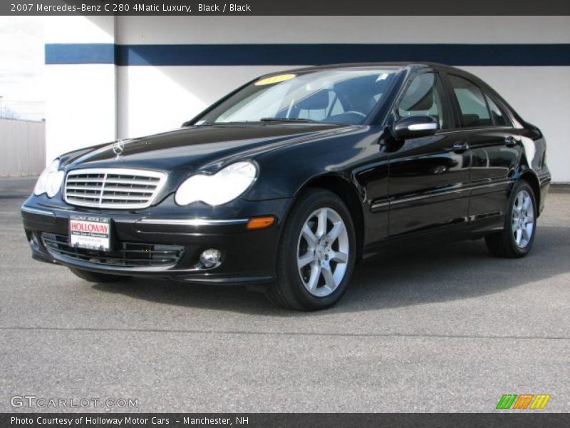 Black / Black 2007 Mercedes-Benz C 280 4Matic Luxury