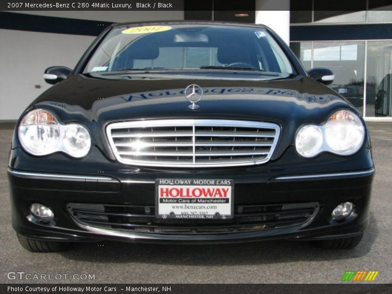 Black / Black 2007 Mercedes-Benz C 280 4Matic Luxury