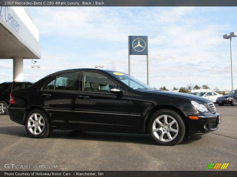 Black / Black 2007 Mercedes-Benz C 280 4Matic Luxury