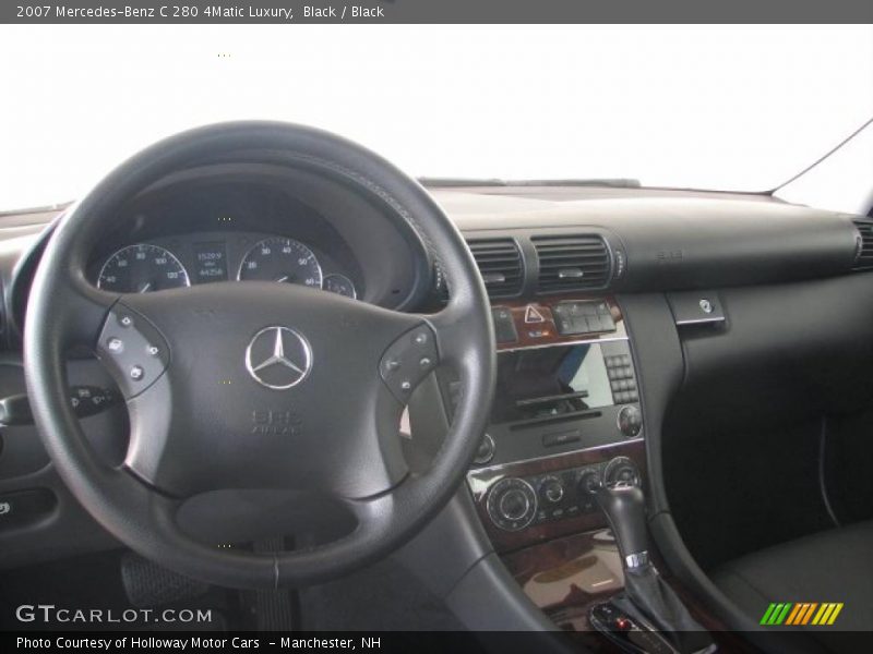 Black / Black 2007 Mercedes-Benz C 280 4Matic Luxury