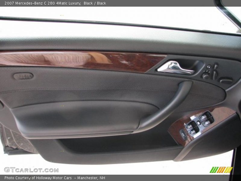 Black / Black 2007 Mercedes-Benz C 280 4Matic Luxury