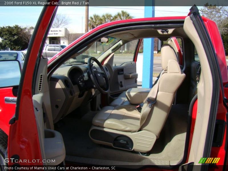 Bright Red / Tan 2006 Ford F150 XL Regular Cab
