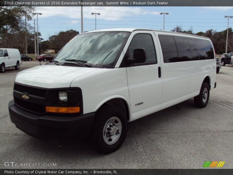Summit White / Medium Dark Pewter 2006 Chevrolet Express LS 3500 Extended Passenger van