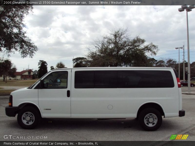 Summit White / Medium Dark Pewter 2006 Chevrolet Express LS 3500 Extended Passenger van