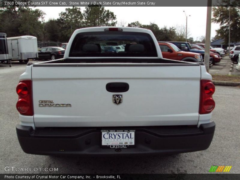 Stone White / Dark Slate Gray/Medium Slate Gray 2008 Dodge Dakota SXT Crew Cab