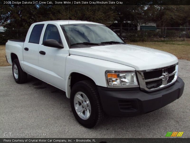 Stone White / Dark Slate Gray/Medium Slate Gray 2008 Dodge Dakota SXT Crew Cab