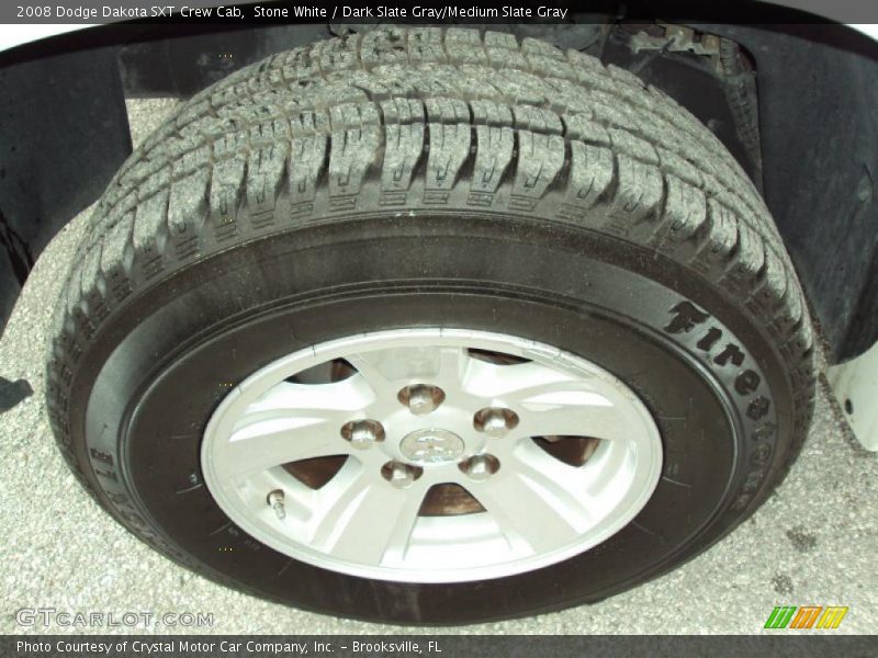 Stone White / Dark Slate Gray/Medium Slate Gray 2008 Dodge Dakota SXT Crew Cab