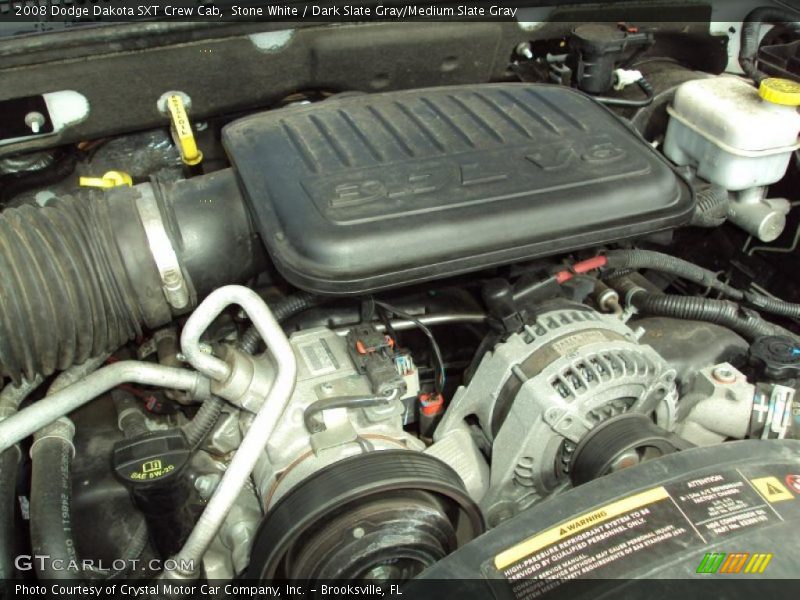 Stone White / Dark Slate Gray/Medium Slate Gray 2008 Dodge Dakota SXT Crew Cab