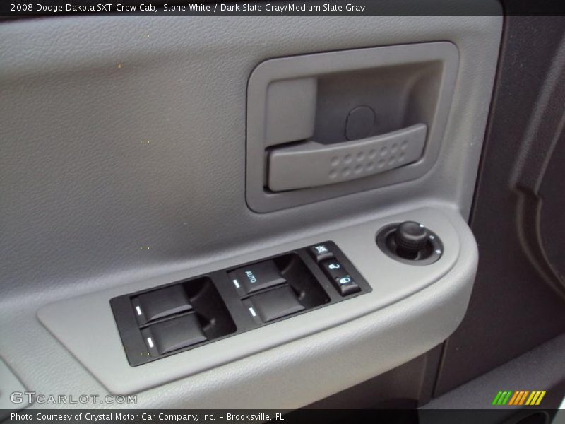 Stone White / Dark Slate Gray/Medium Slate Gray 2008 Dodge Dakota SXT Crew Cab