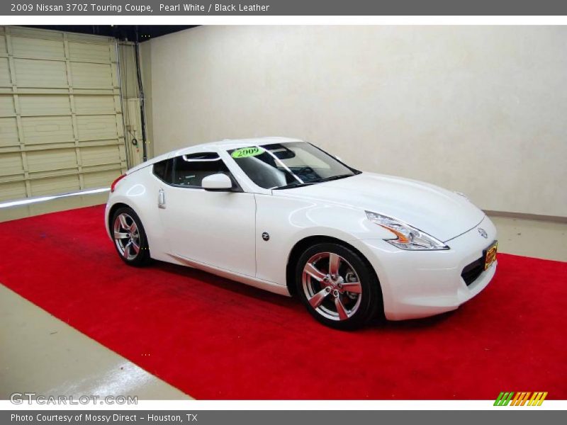 Pearl White / Black Leather 2009 Nissan 370Z Touring Coupe