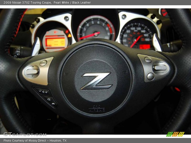 Pearl White / Black Leather 2009 Nissan 370Z Touring Coupe