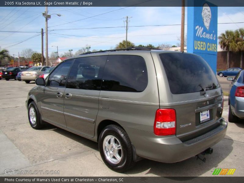 Sage Green Metallic / Beige 2005 Kia Sedona LX