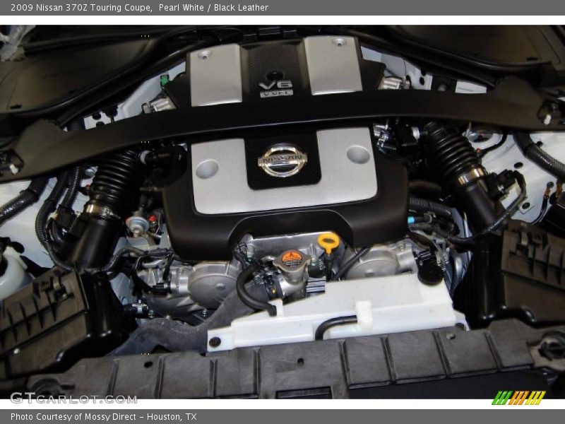 Pearl White / Black Leather 2009 Nissan 370Z Touring Coupe