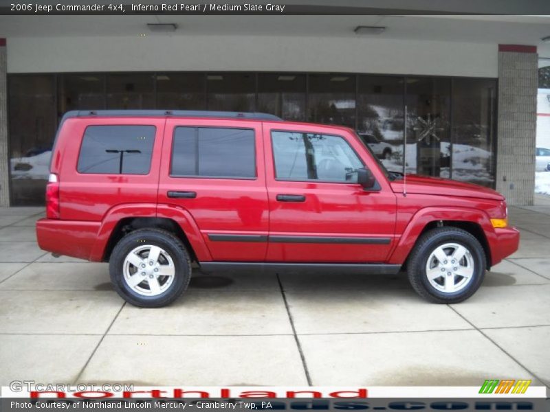 Inferno Red Pearl / Medium Slate Gray 2006 Jeep Commander 4x4