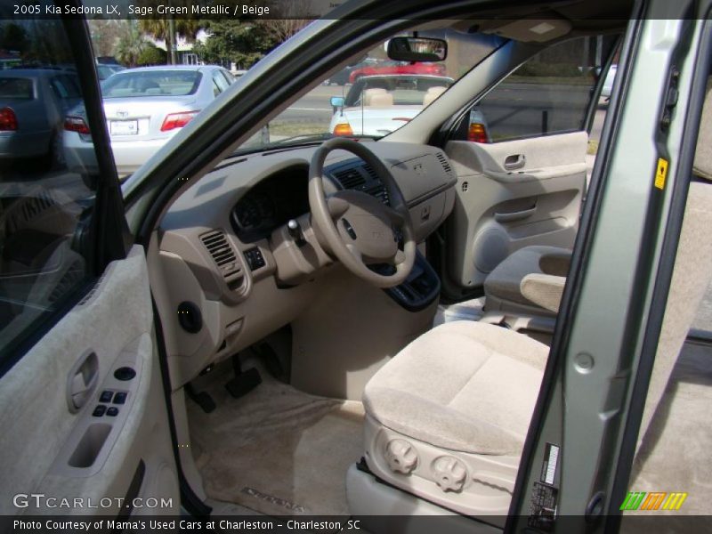 Sage Green Metallic / Beige 2005 Kia Sedona LX