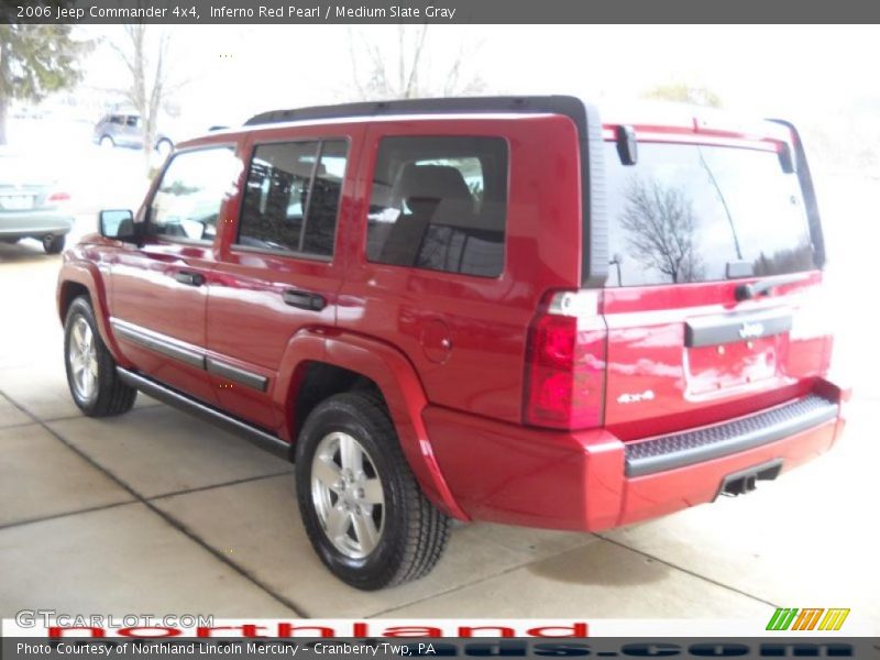 Inferno Red Pearl / Medium Slate Gray 2006 Jeep Commander 4x4