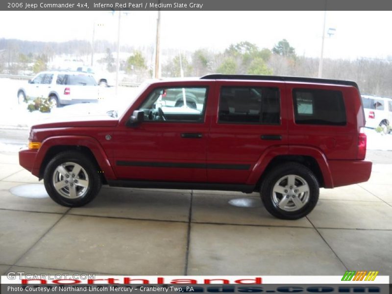 Inferno Red Pearl / Medium Slate Gray 2006 Jeep Commander 4x4