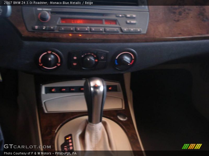 Monaco Blue Metallic / Beige 2007 BMW Z4 3.0i Roadster