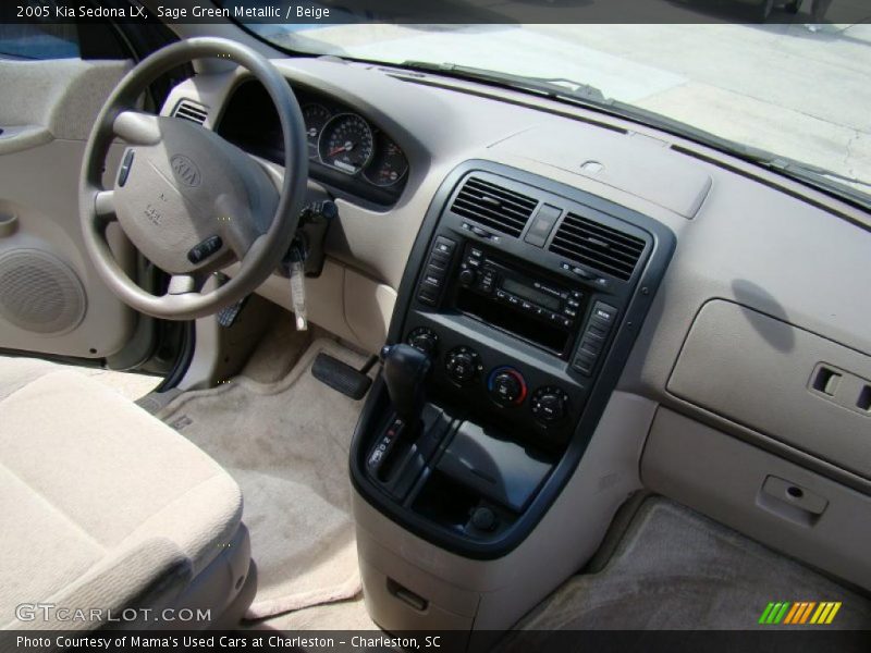 Sage Green Metallic / Beige 2005 Kia Sedona LX