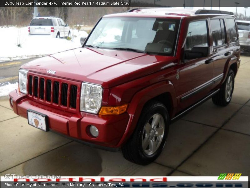 Inferno Red Pearl / Medium Slate Gray 2006 Jeep Commander 4x4