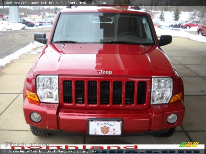 Inferno Red Pearl / Medium Slate Gray 2006 Jeep Commander 4x4