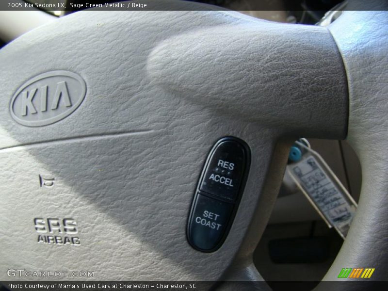 Sage Green Metallic / Beige 2005 Kia Sedona LX