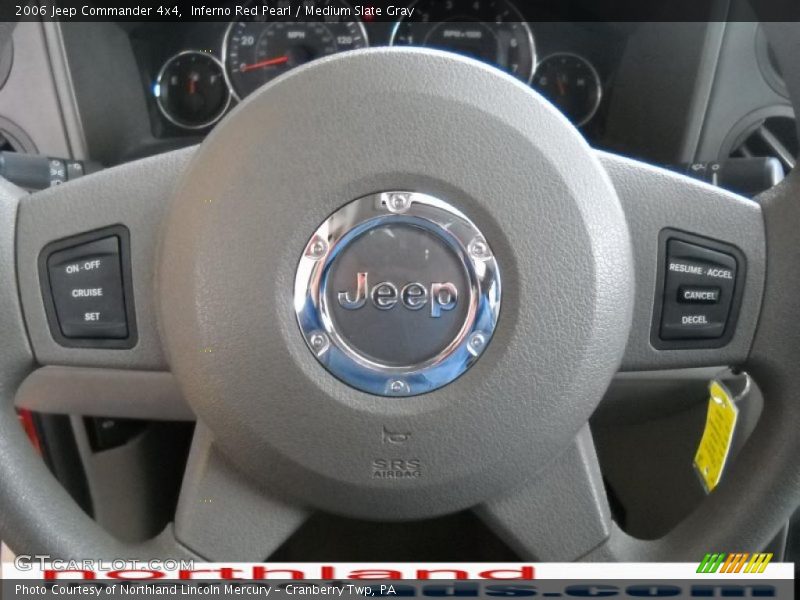 Inferno Red Pearl / Medium Slate Gray 2006 Jeep Commander 4x4