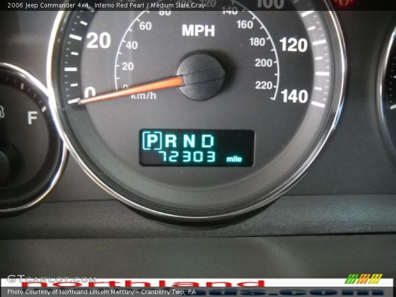 Inferno Red Pearl / Medium Slate Gray 2006 Jeep Commander 4x4