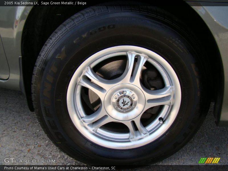 Sage Green Metallic / Beige 2005 Kia Sedona LX