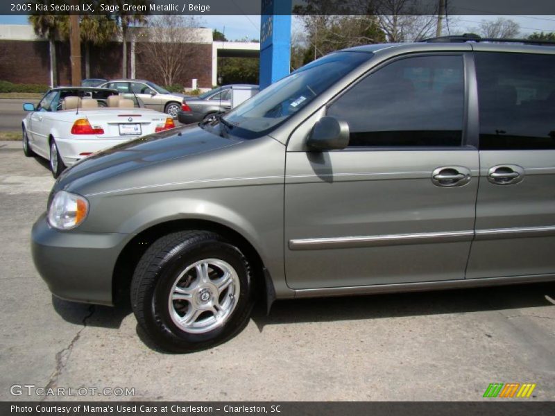 Sage Green Metallic / Beige 2005 Kia Sedona LX