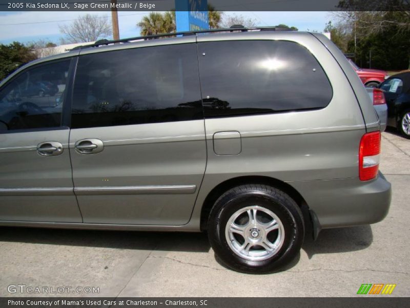 Sage Green Metallic / Beige 2005 Kia Sedona LX