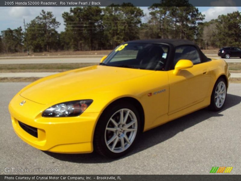 Rio Yellow Pearl / Black 2005 Honda S2000 Roadster