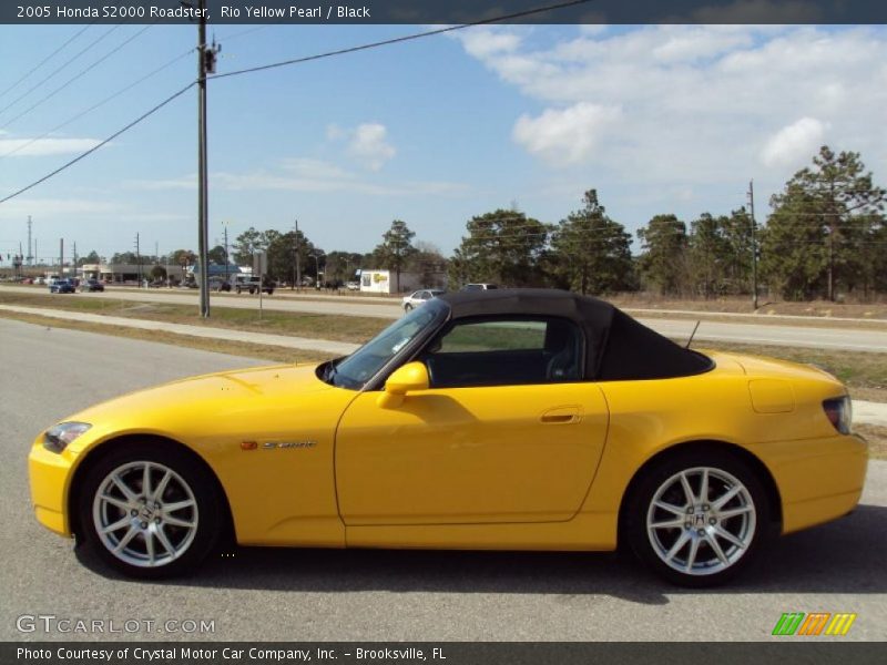 Rio Yellow Pearl / Black 2005 Honda S2000 Roadster