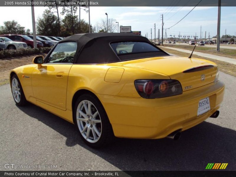Rio Yellow Pearl / Black 2005 Honda S2000 Roadster
