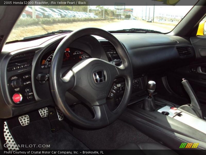 Rio Yellow Pearl / Black 2005 Honda S2000 Roadster