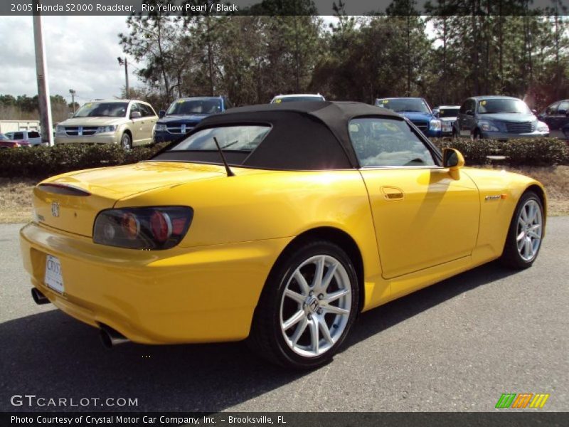 Rio Yellow Pearl / Black 2005 Honda S2000 Roadster
