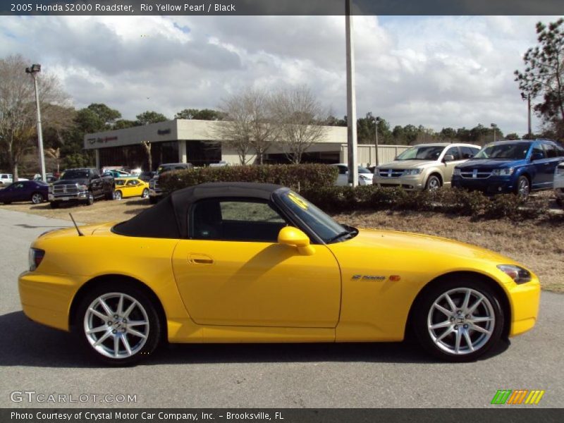Rio Yellow Pearl / Black 2005 Honda S2000 Roadster