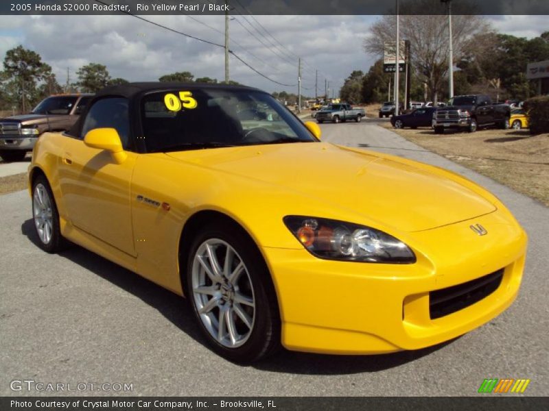 Rio Yellow Pearl / Black 2005 Honda S2000 Roadster