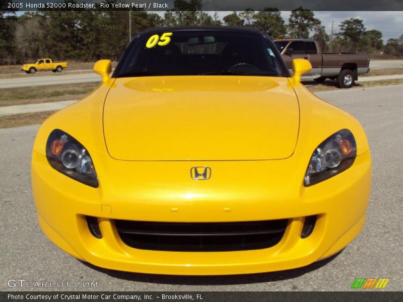 Rio Yellow Pearl / Black 2005 Honda S2000 Roadster