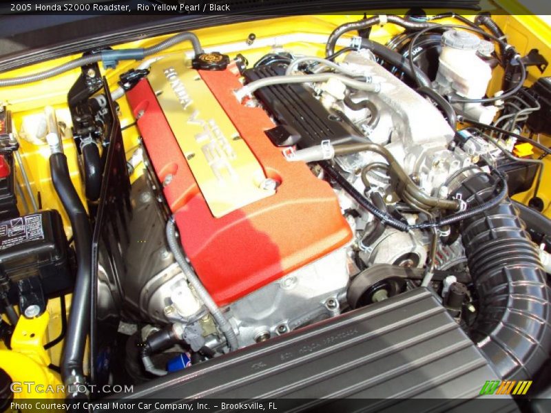 Rio Yellow Pearl / Black 2005 Honda S2000 Roadster