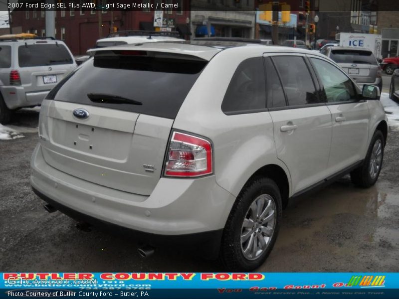 Light Sage Metallic / Camel 2007 Ford Edge SEL Plus AWD