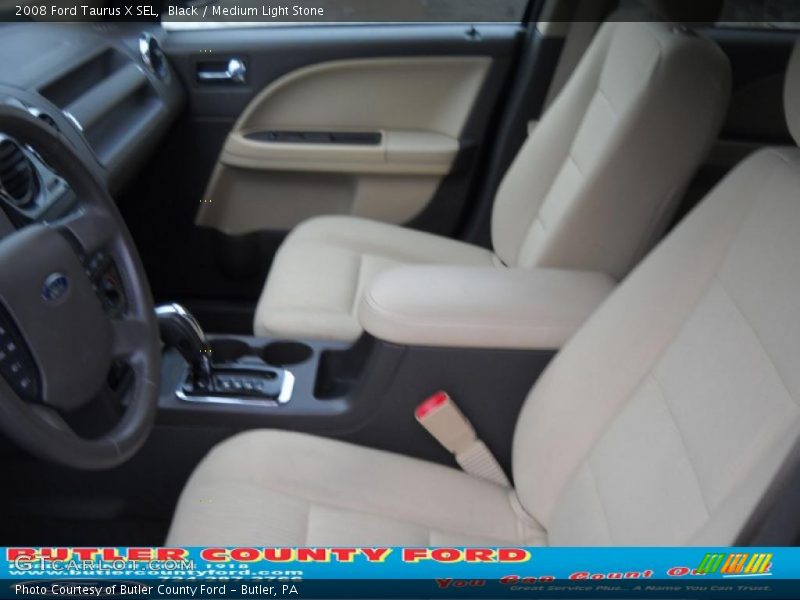 Black / Medium Light Stone 2008 Ford Taurus X SEL