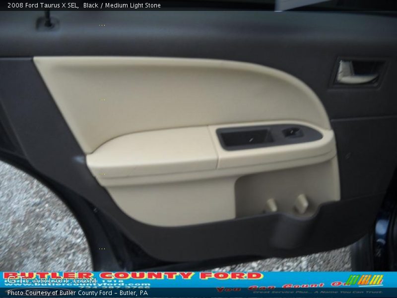 Black / Medium Light Stone 2008 Ford Taurus X SEL