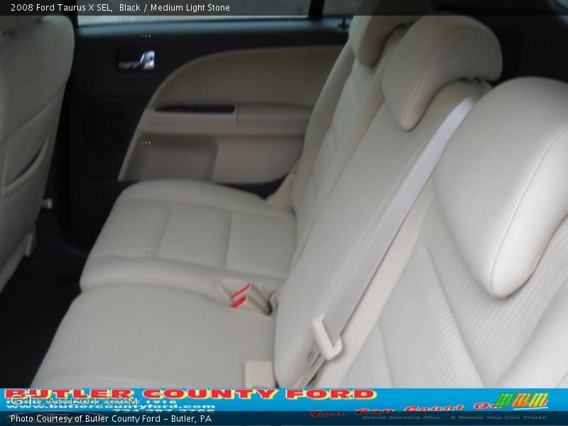 Black / Medium Light Stone 2008 Ford Taurus X SEL
